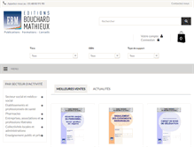Tablet Screenshot of bouchard-mathieux.com